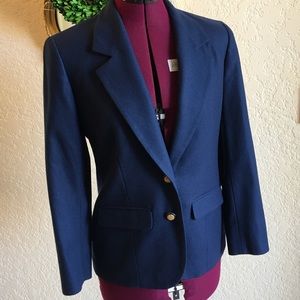 VINTAGE PENDLETON 100% Virgin Wool Blue Blazer
